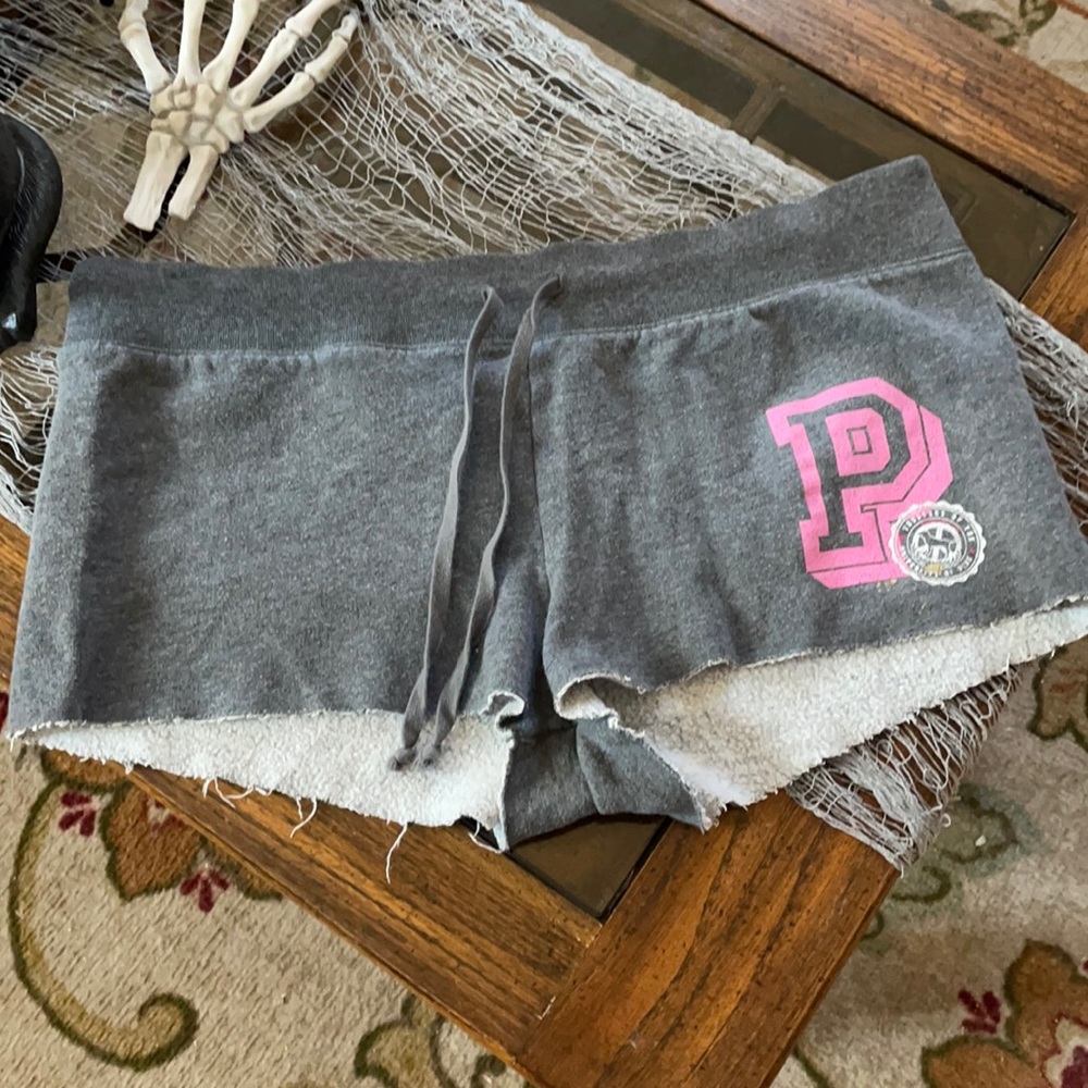 PINK Victoria’s Secret gray sweat shorts